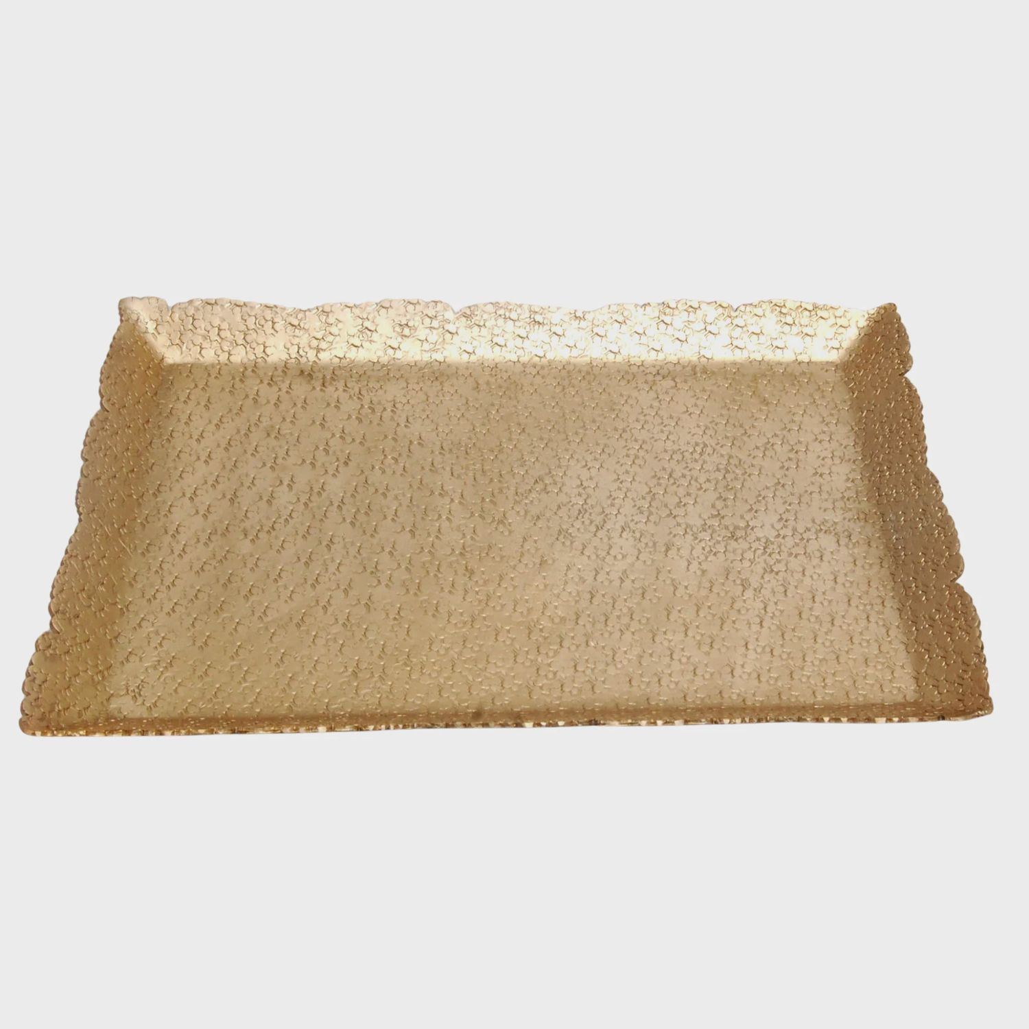 Small Gold Hammered Cutting Tray