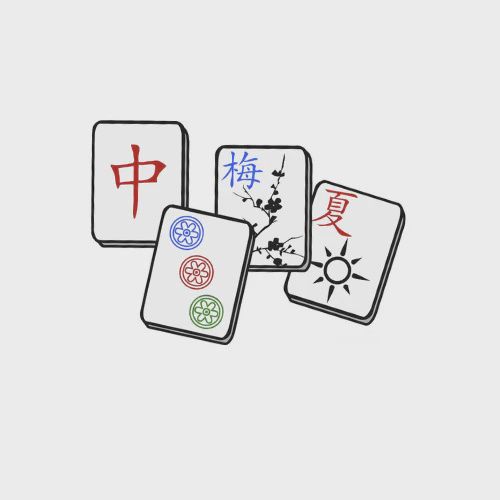 Acrylic Napkin Weight | Mahjong