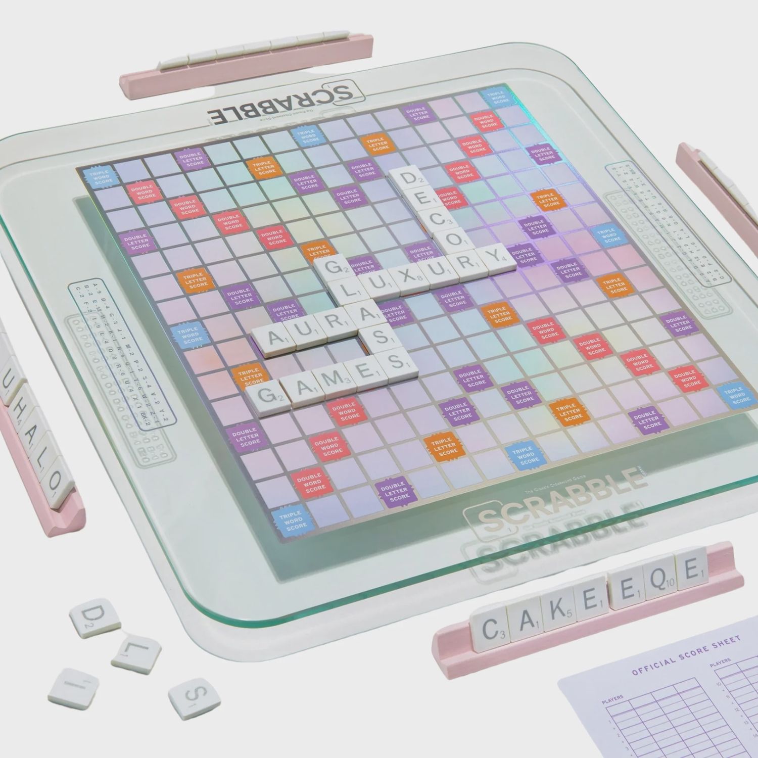 Scrabble Aura Glass Edition - Premium Collector's Set