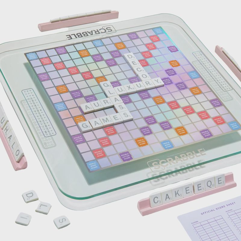 Scrabble Aura Glass Edition - Premium Collector's Set