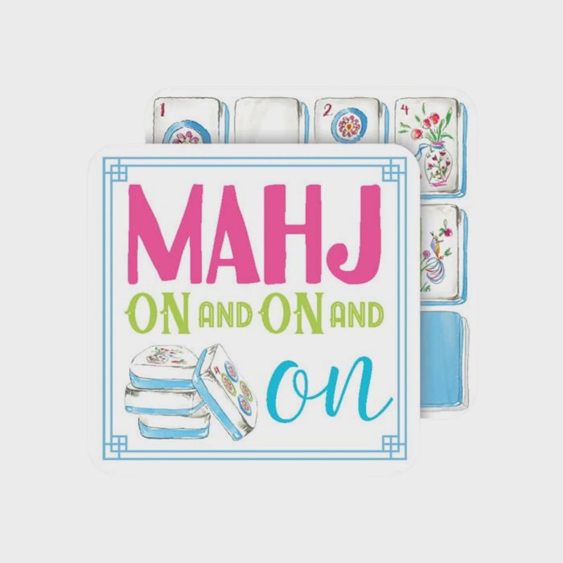 Mahj On And On Square Coasters | Set of 20
