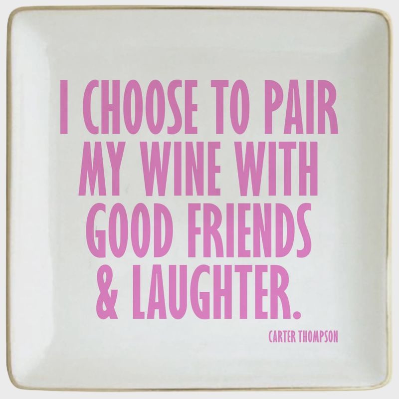Ceramic Trinket Dish | I Choose To Pair My Wine...