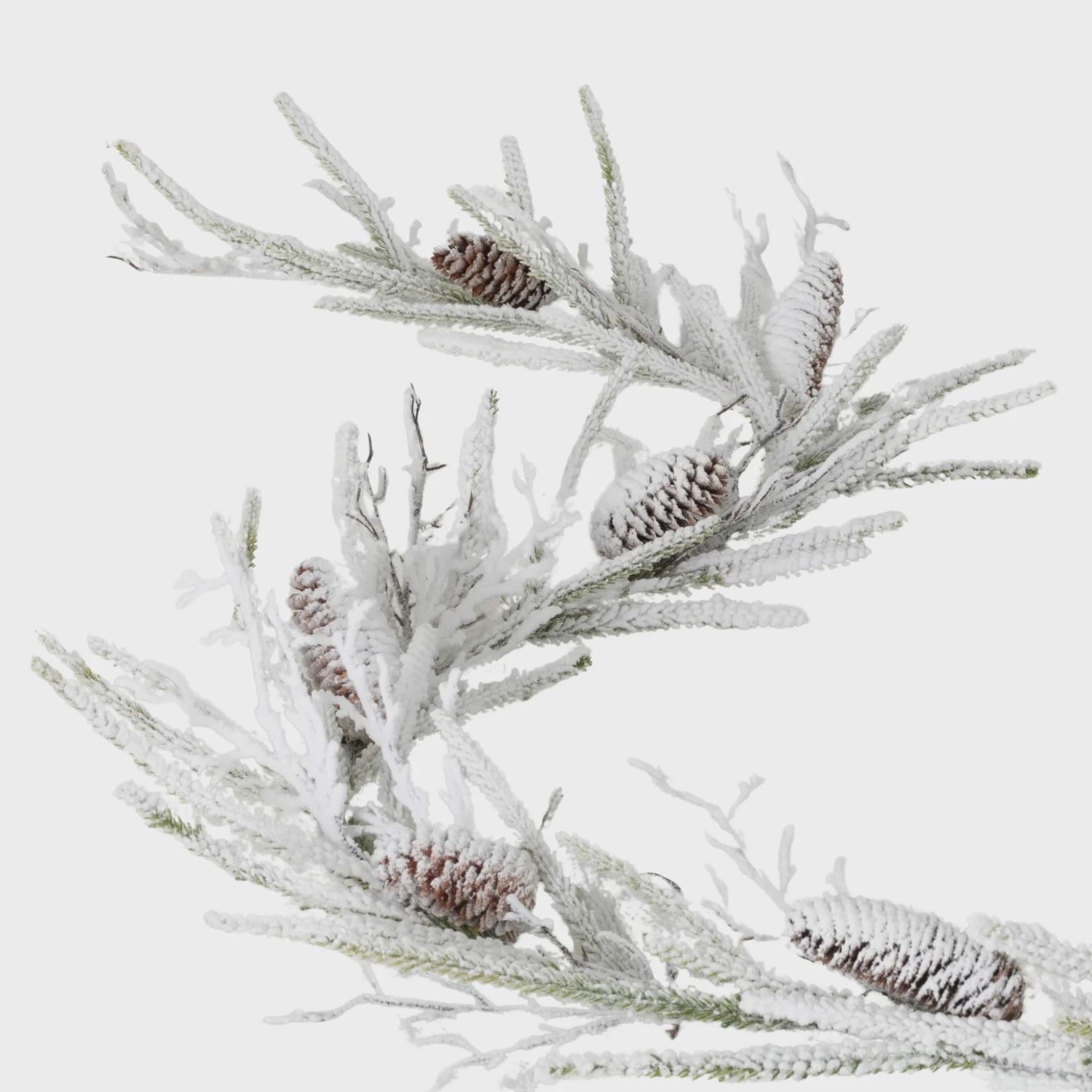 Flocked Pine Twig Garland | 6&#39;