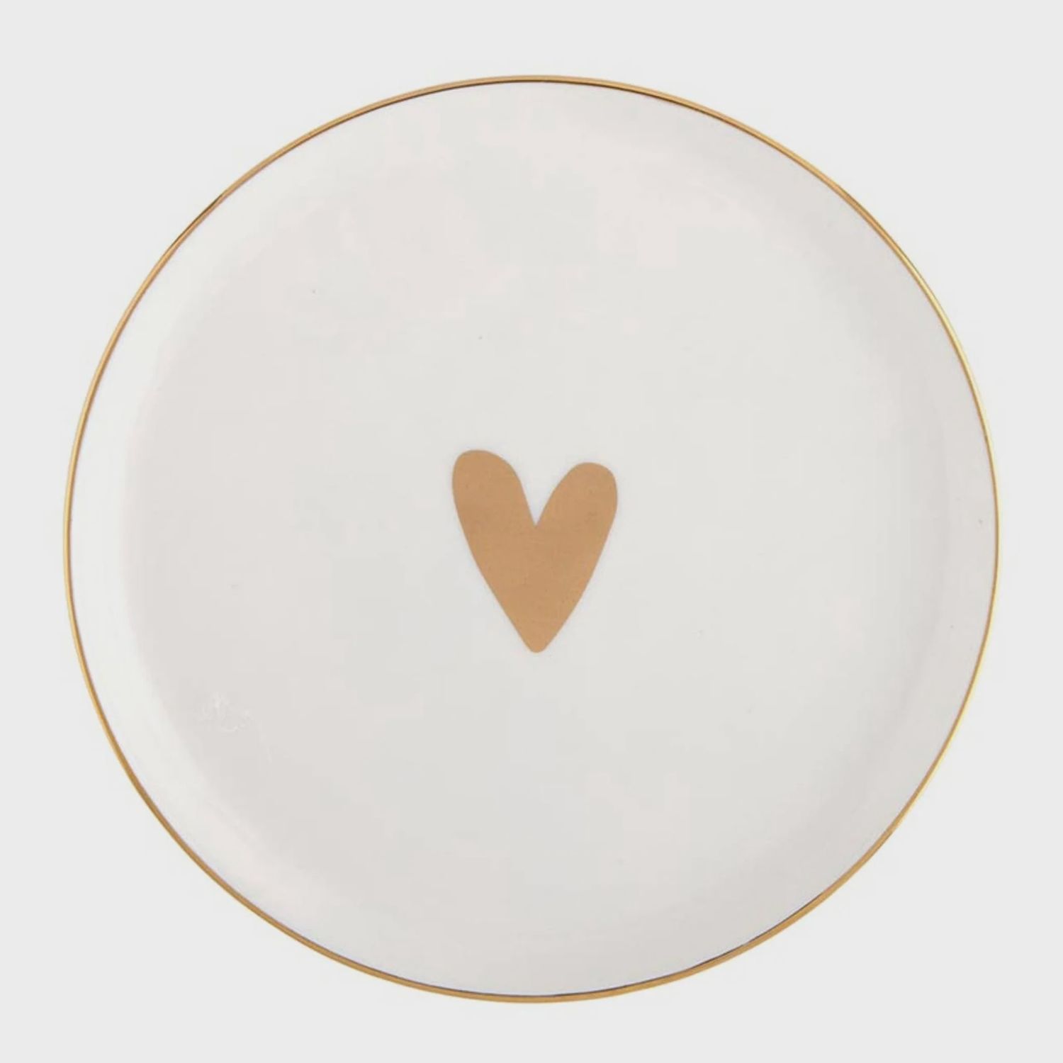 Gold Foil Heart Trinket Tray