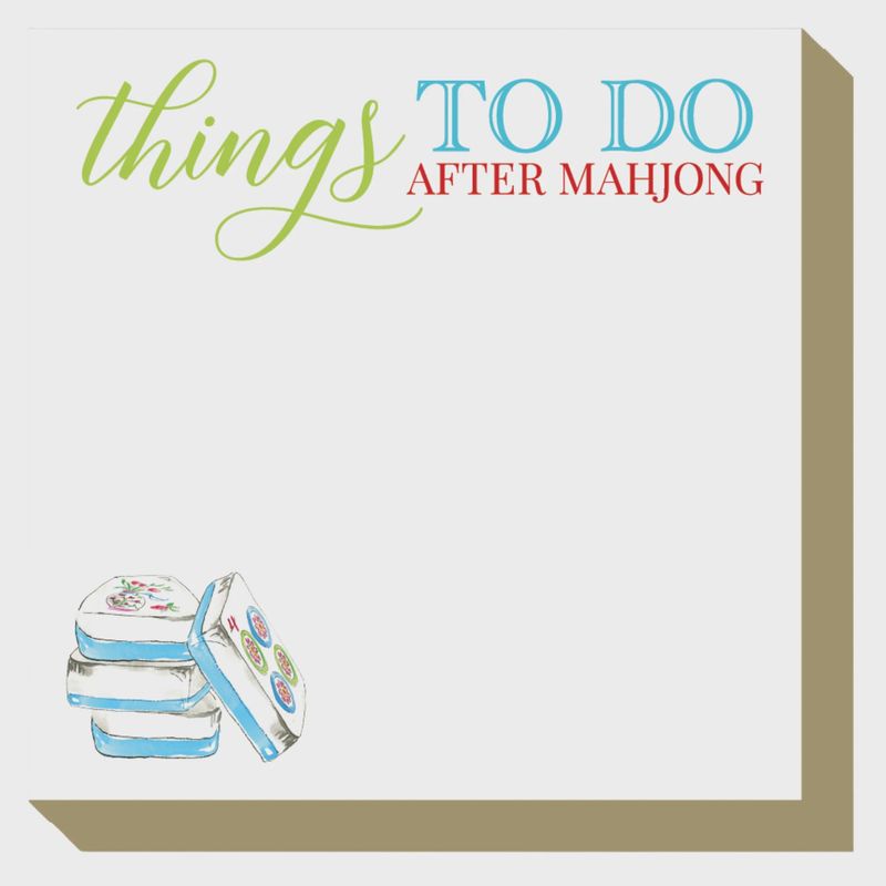 Things To Do After Mahjong Luxe Notepad