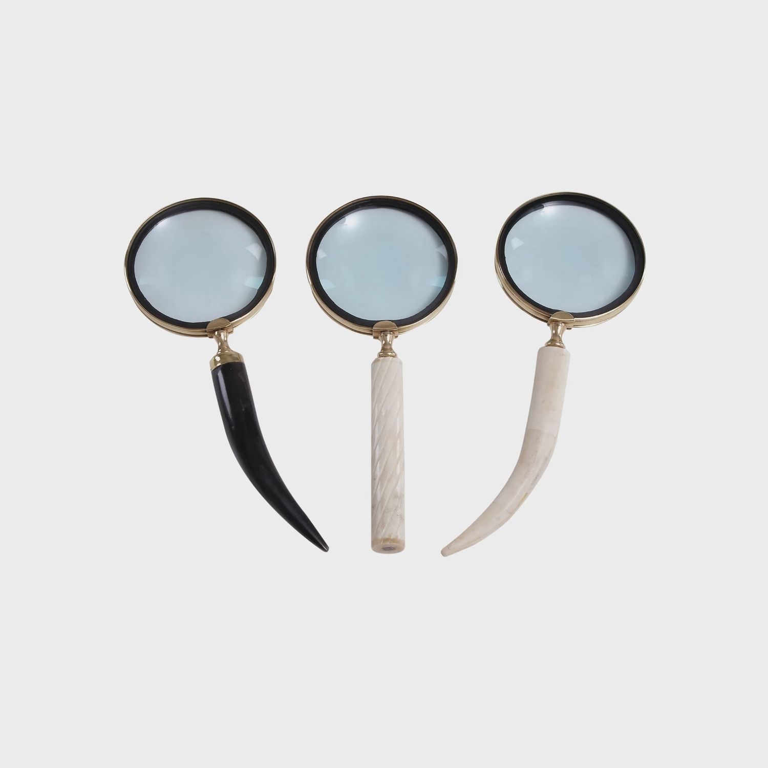 Eclectic Black Metal Magnifying Glass | 3 Styles