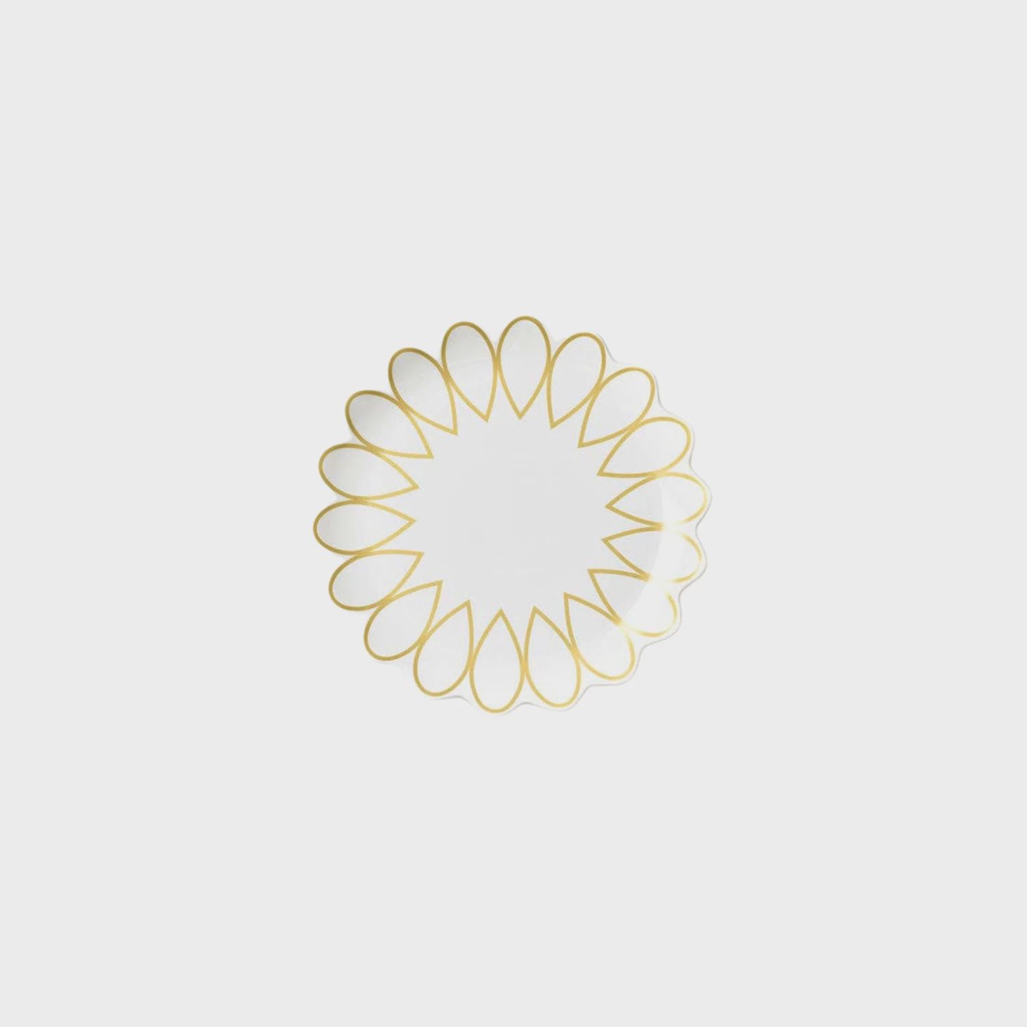 Deco Gold Scallop Dinner Plate