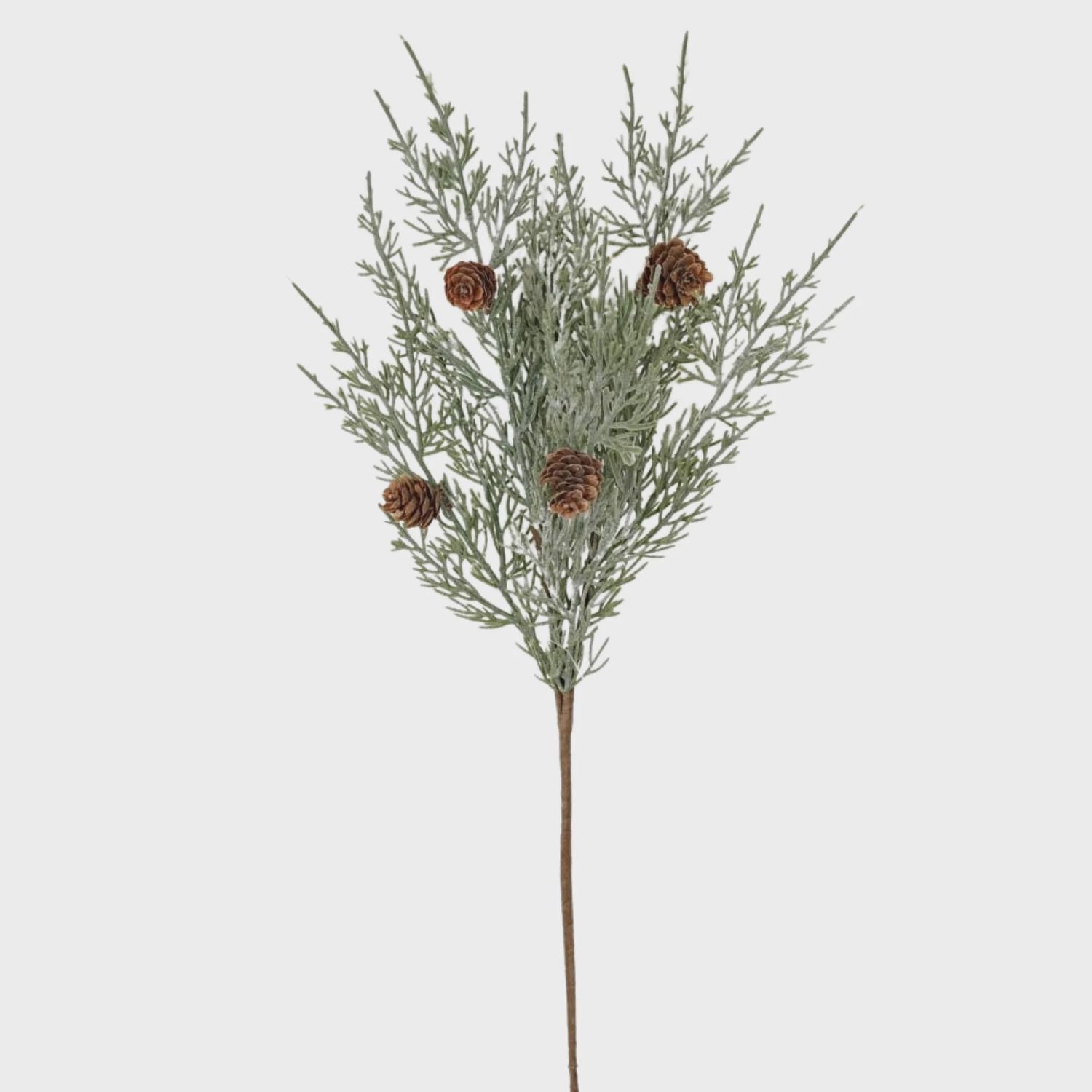 Flocked Sage Cedar Bush | 18&quot;