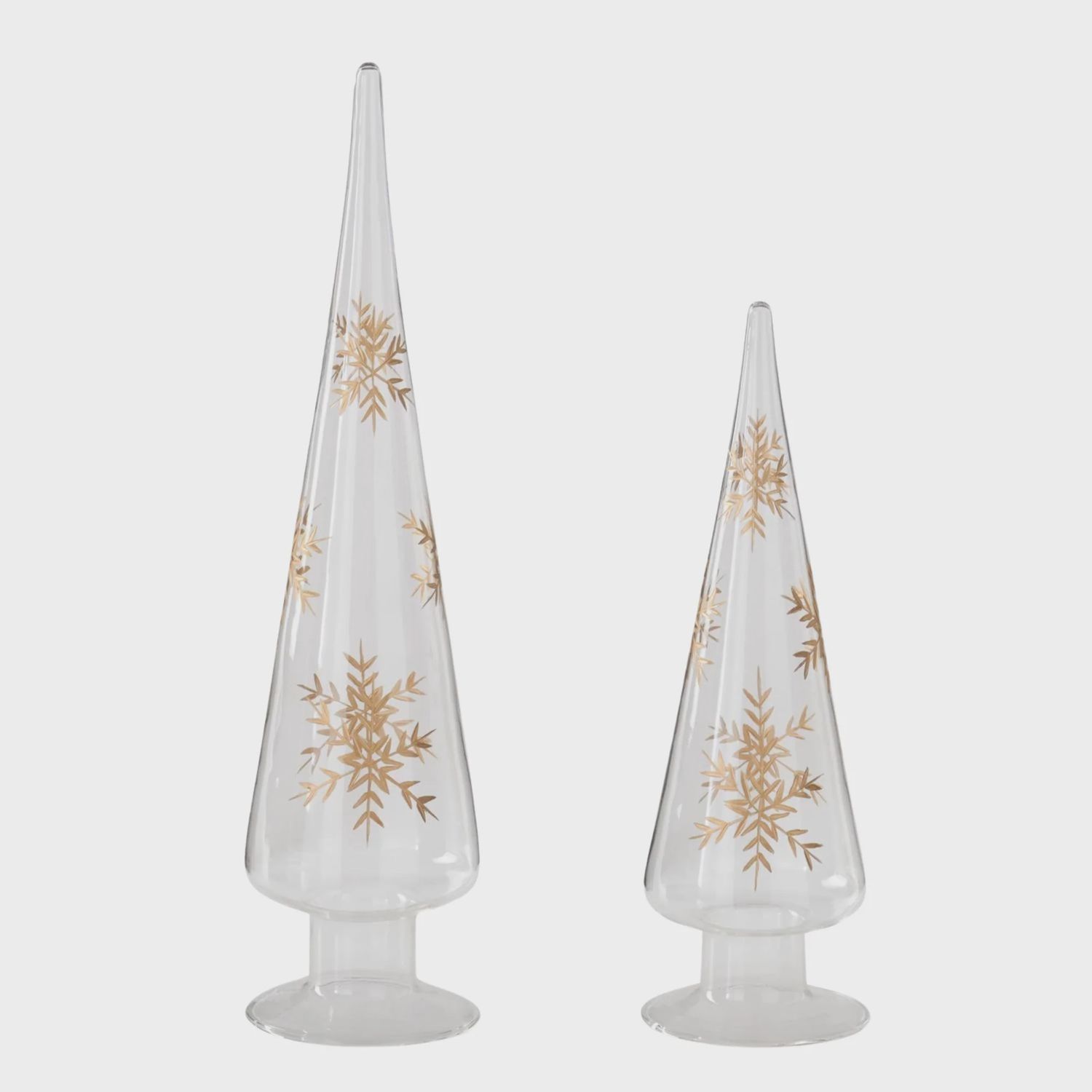 Gold Etched Snowflake Tree | 2 Sizes