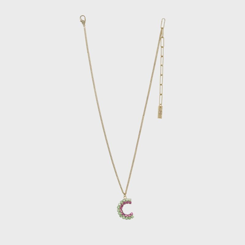 Mini Initials Necklace | C