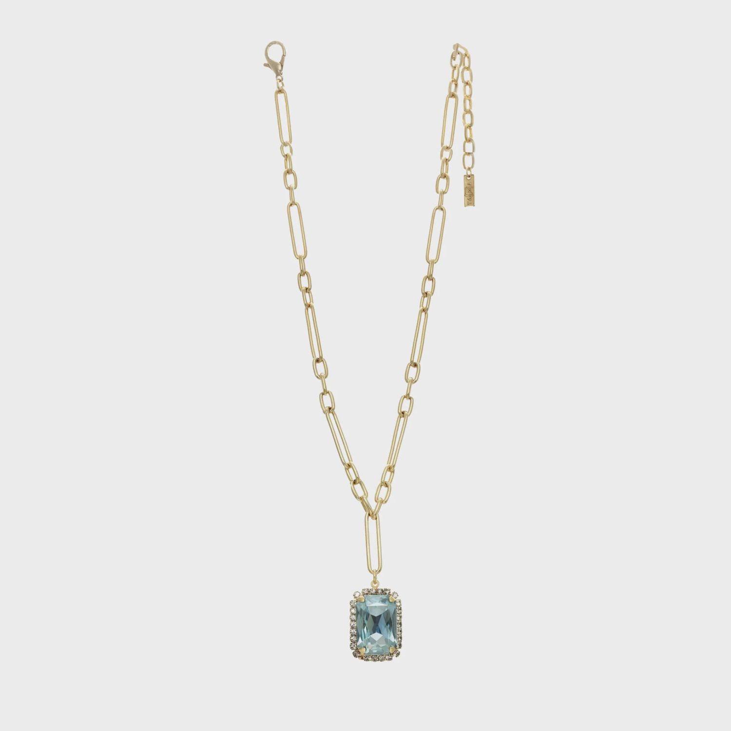 Mini Soleil Necklace | Aqua Champagne