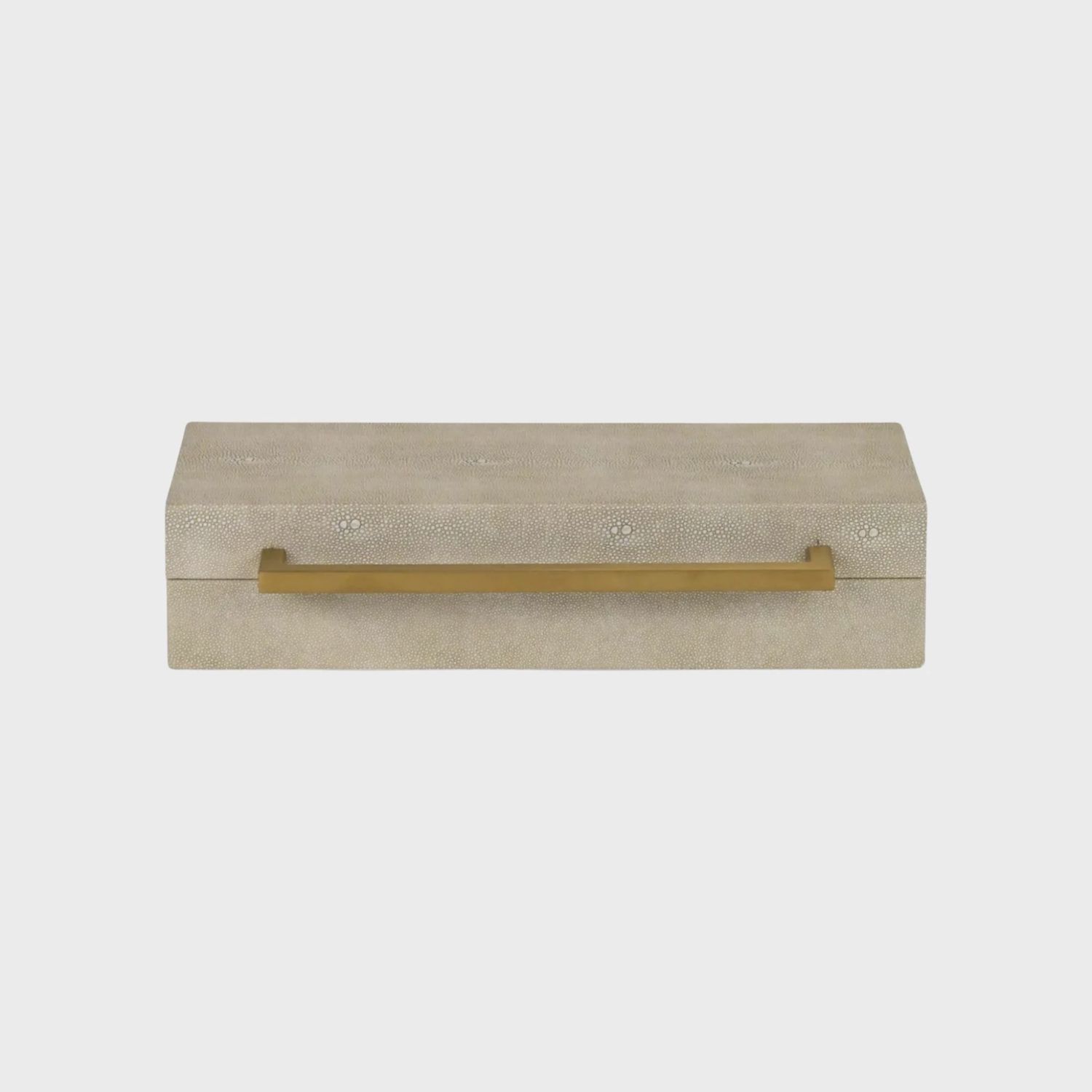 Rectangular Storage Box | Beige Shagreen