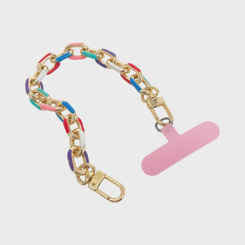 Multicolor Enamel Phone Chain