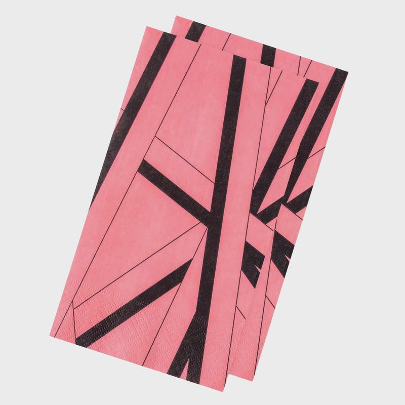 Guest Towel Napkins – Wild &amp; Sweet – Pink &amp; Black