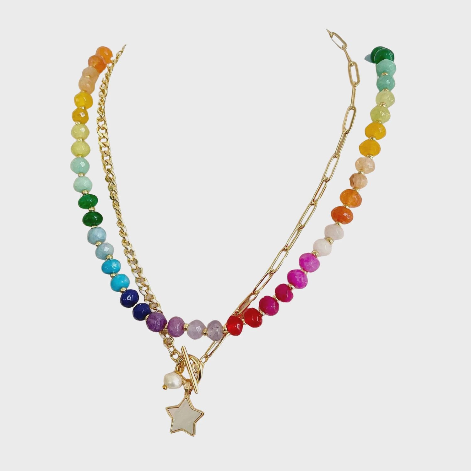 Gemstone Candy Necklace - Gwyneth