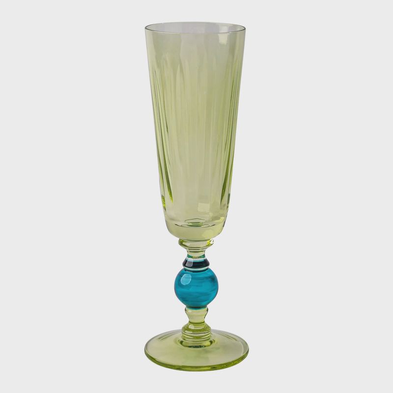 Porto Glass Flute | Green