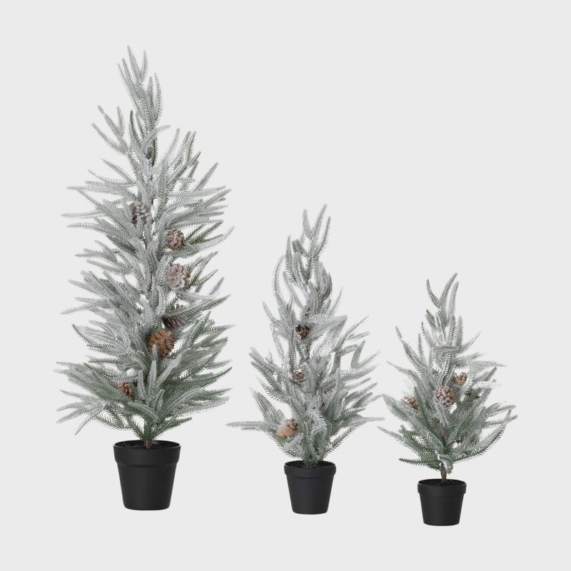 Potted Snowy Pine Tree | 3 Sizes
