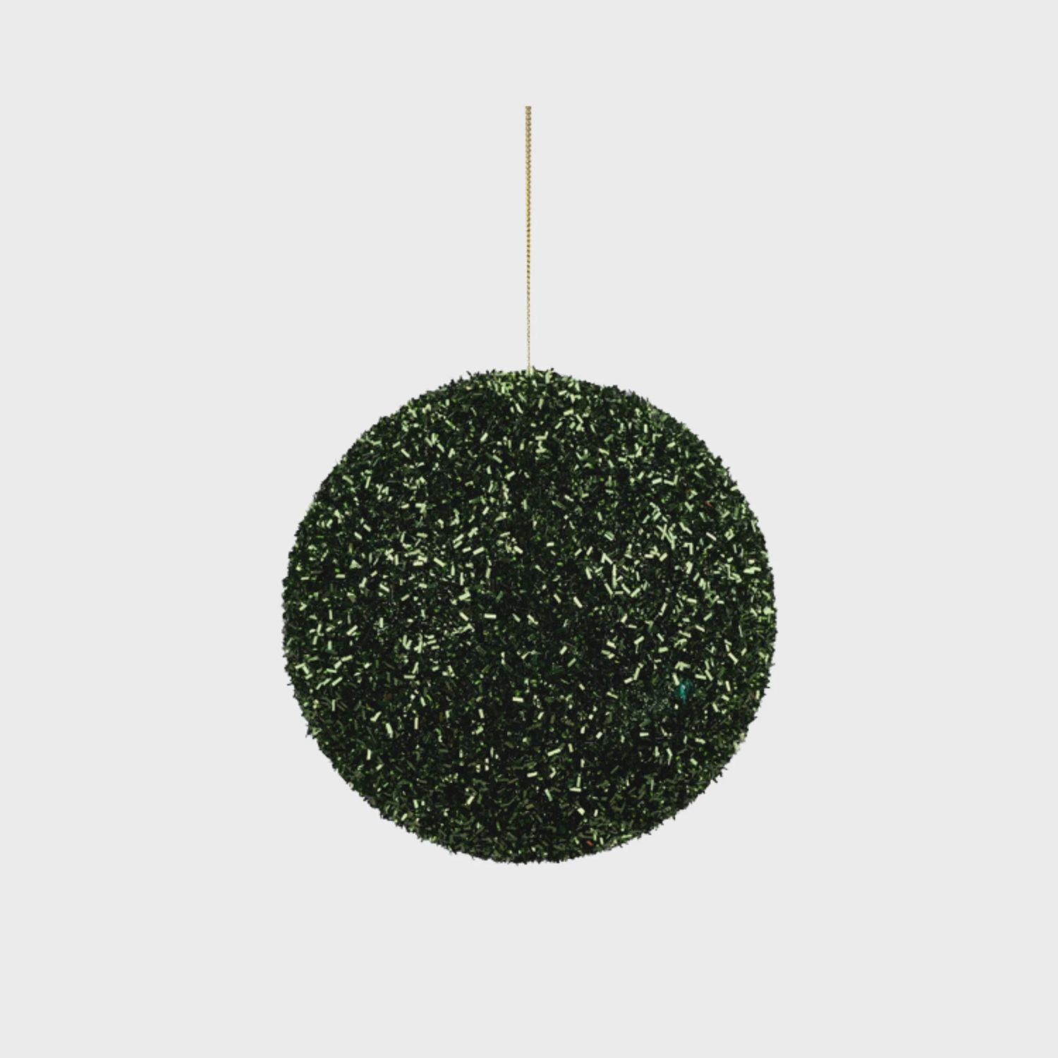 Cut Foil Glitter Ornament | Moss Green