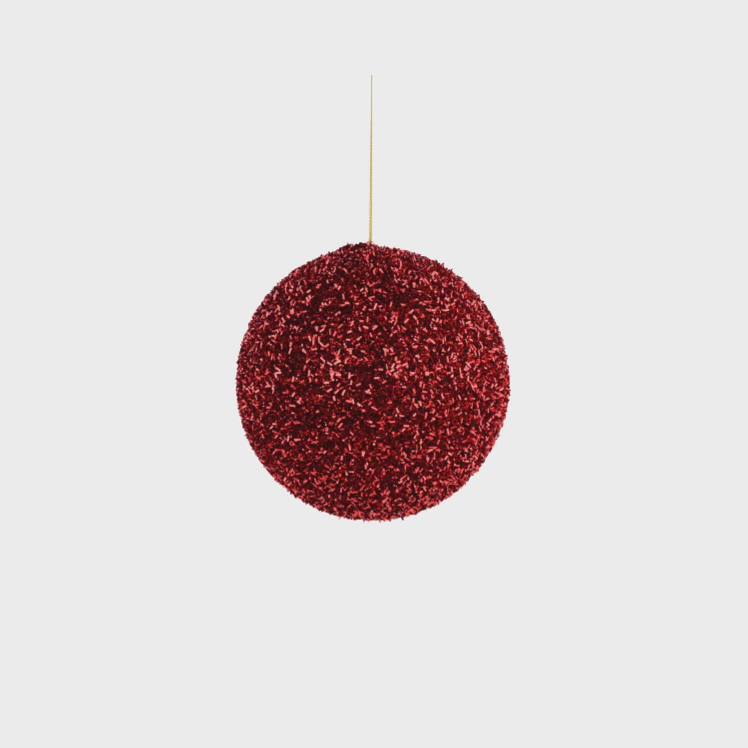 Cut Foil Glitter Ornament | Red