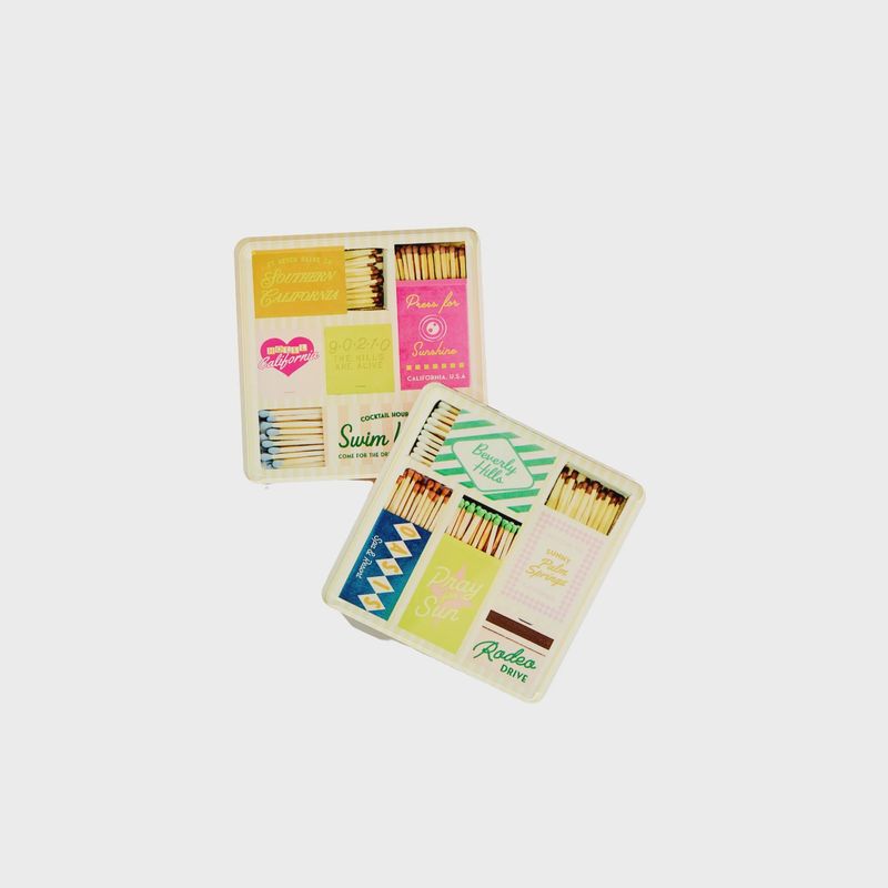 California Matchbook Coasters
