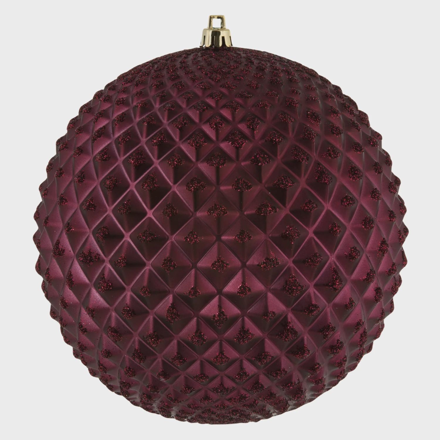 6&quot; Glitter Ornament: Wine