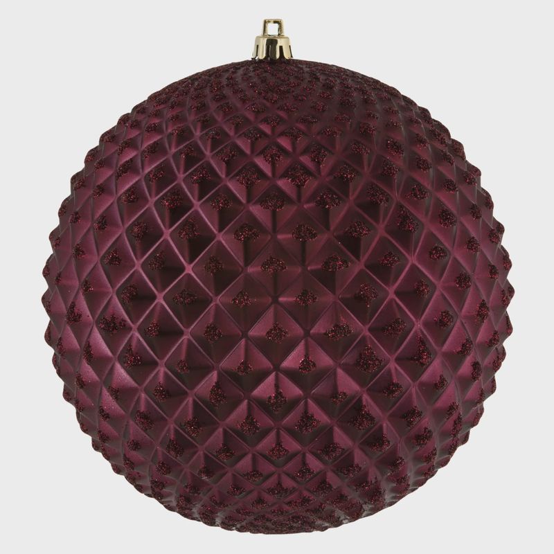 6&quot; Glitter Ornament: Wine