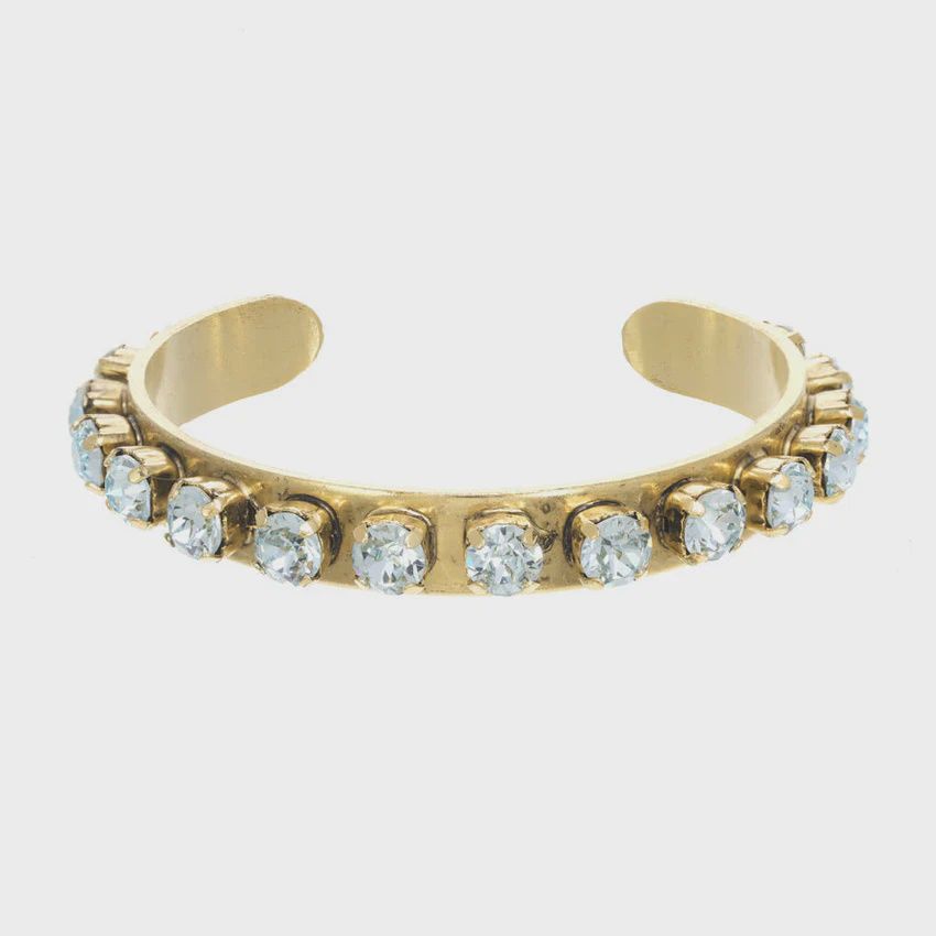 Kelly Cuff Antique Gold | Blue