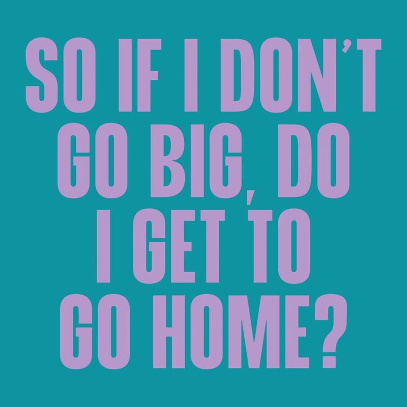 Funny Cocktail Napkin | Go Big Go Home