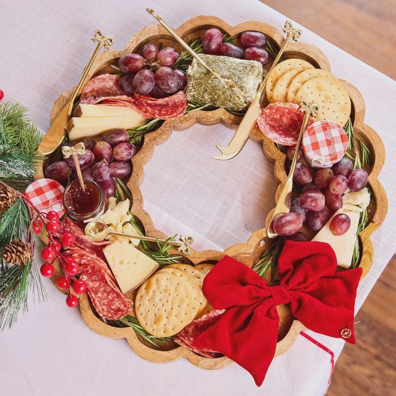 Wreath Bow Charcuterie Board