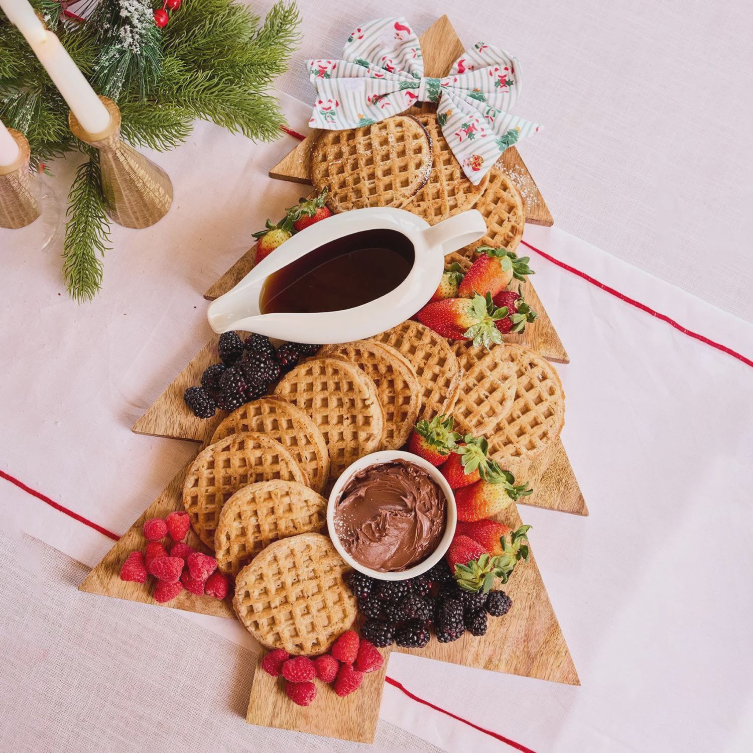 Tree Bow Charcuterie Board