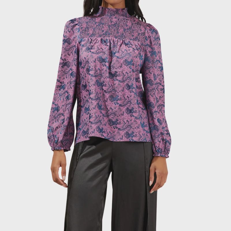 Aurora Floral Smocked Blouse