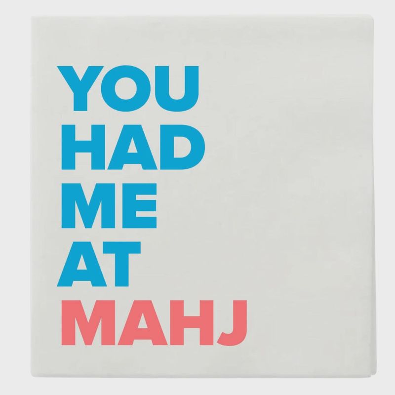 &quot;You Had Me At Mahj&quot; Cocktail Napkins