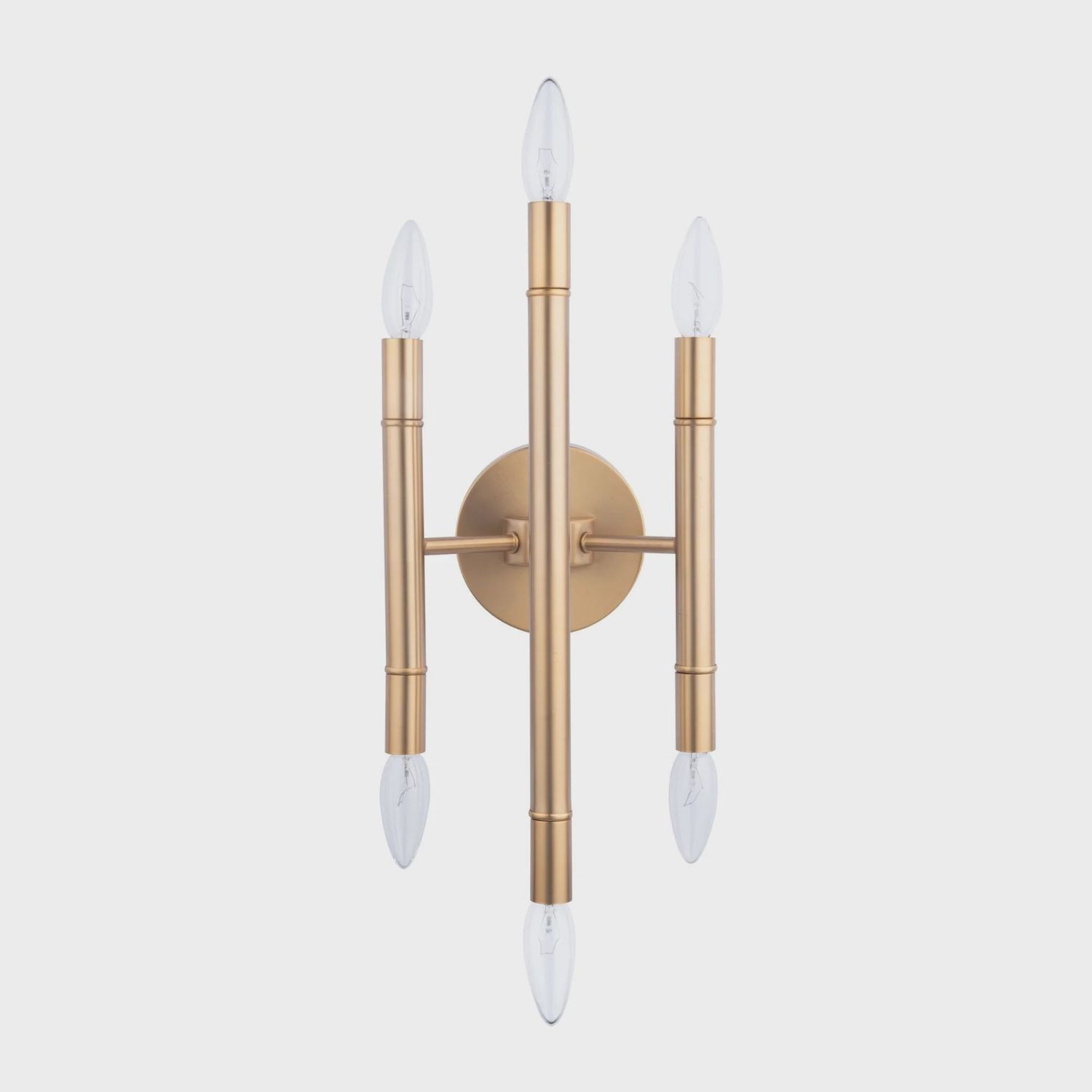 Ignis Mid Century Modern Gold Wall Sconce