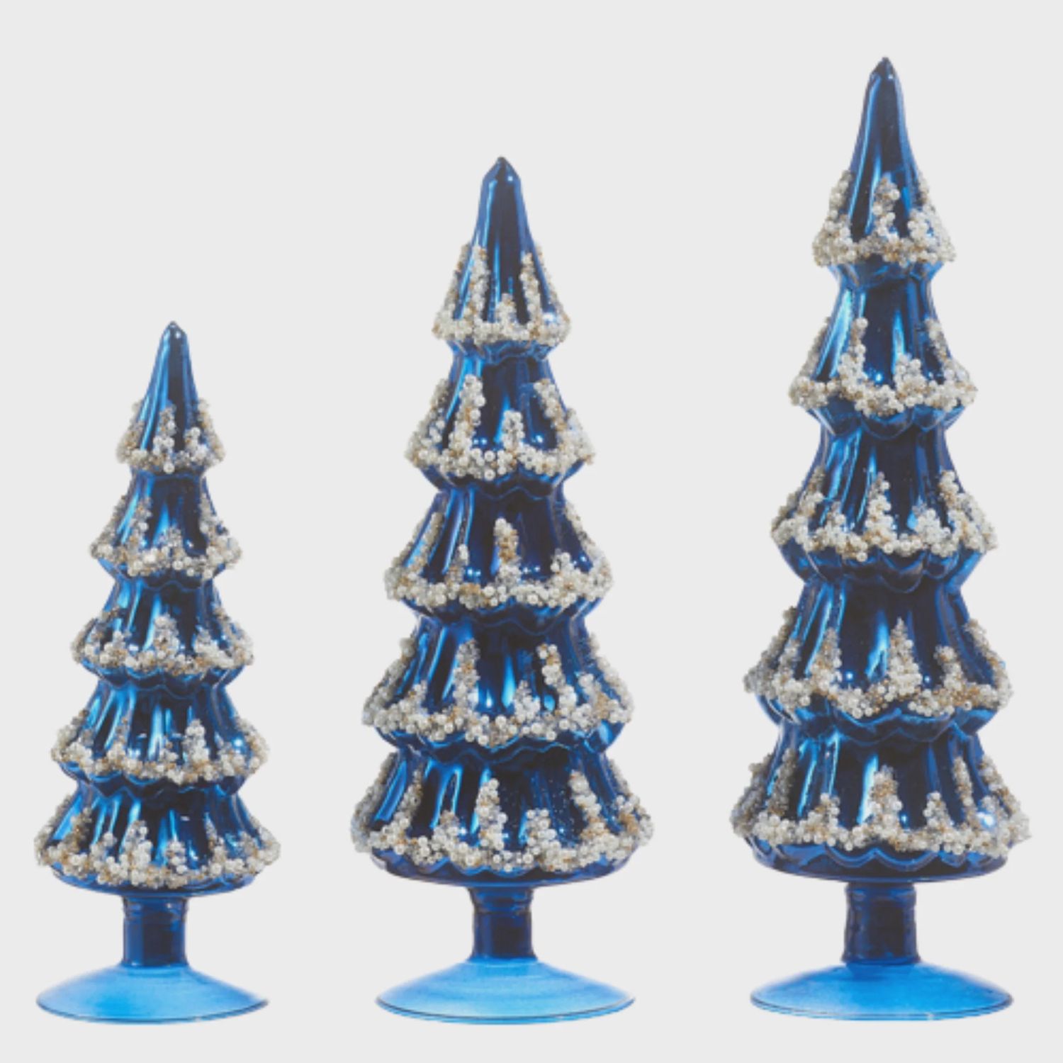 Blue Beaded Decorative Tree | 3 Sizes