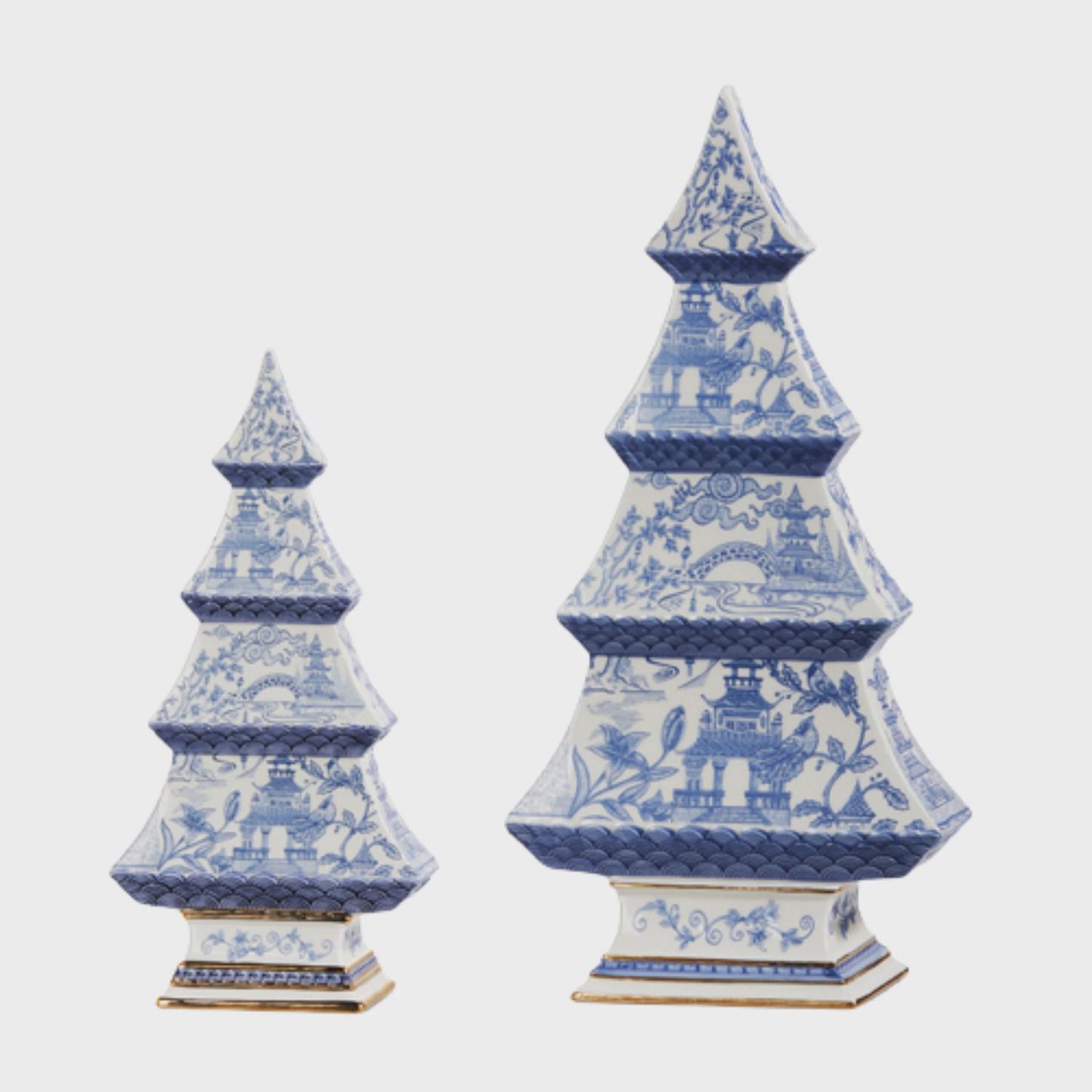 Blue Chinoiserie Tree Decoration | 2 Sizes