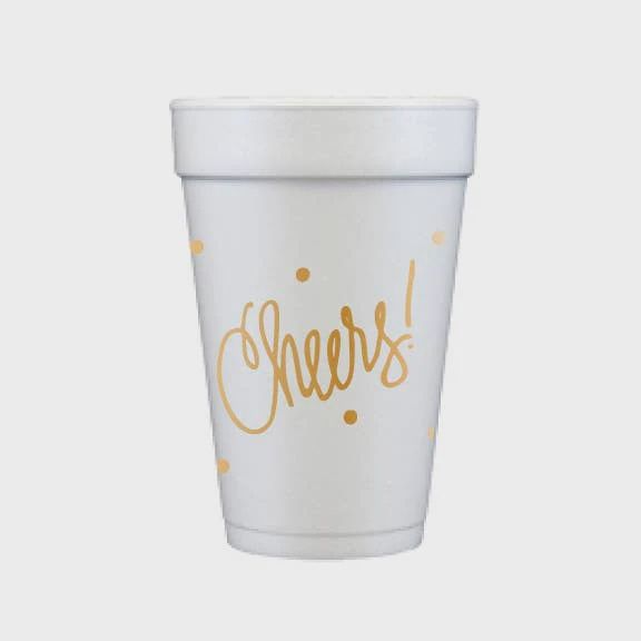 Cheers with Polka Dots Foam Cups