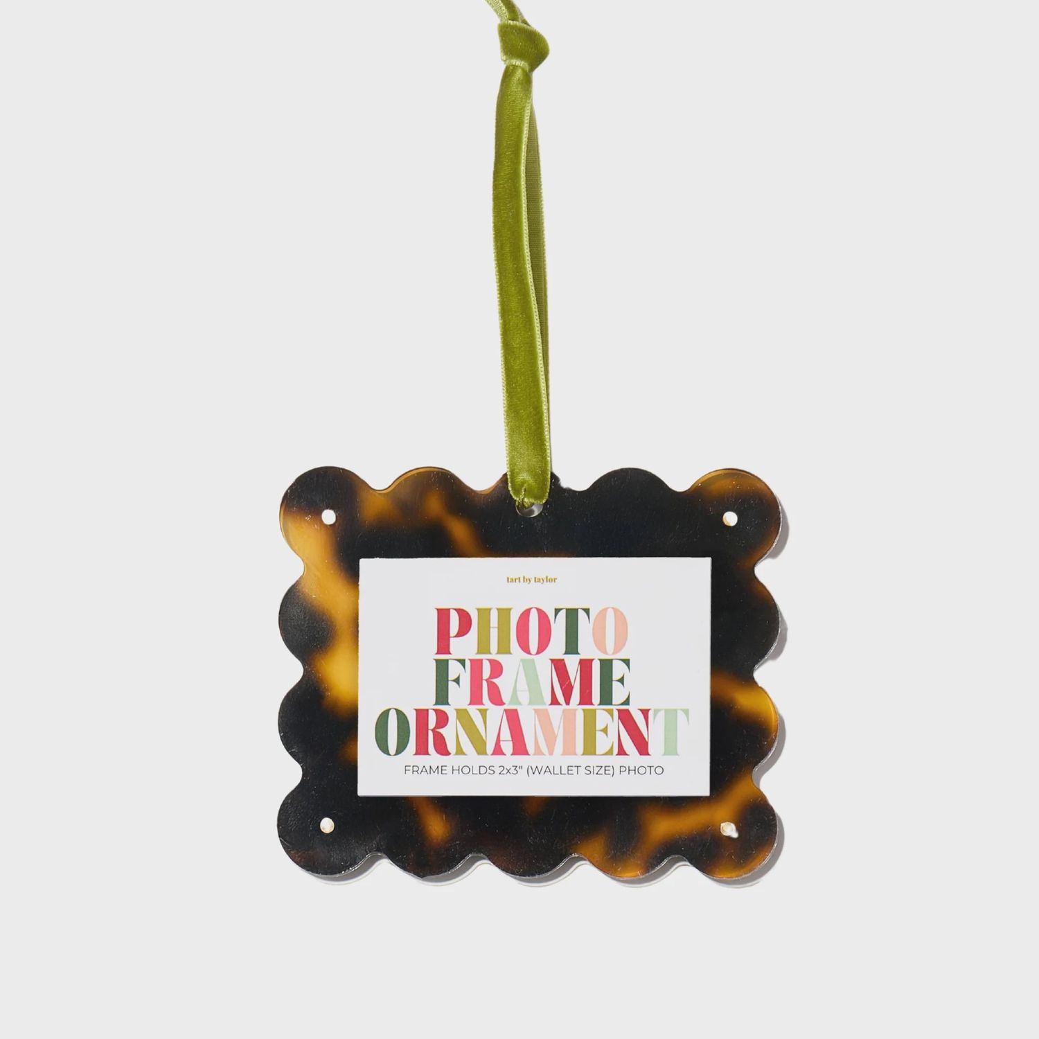 Tortoise Print Frame Ornament