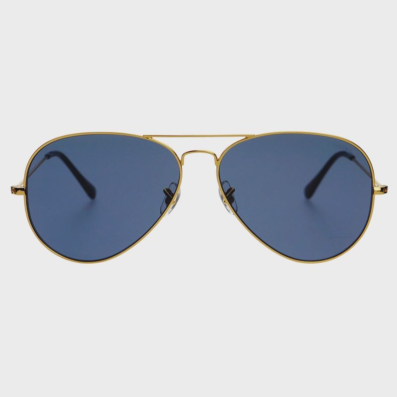 Morgan Large Unisex Aviator Sunglasses | Gold