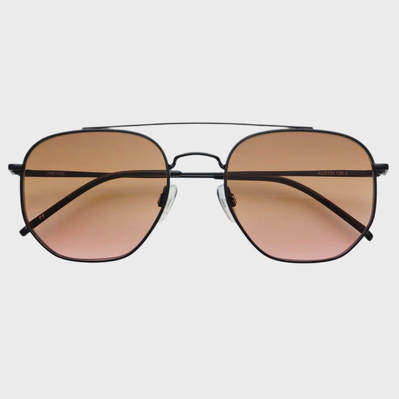 Austin Mens Womens Sunglasses | Black/ Brown