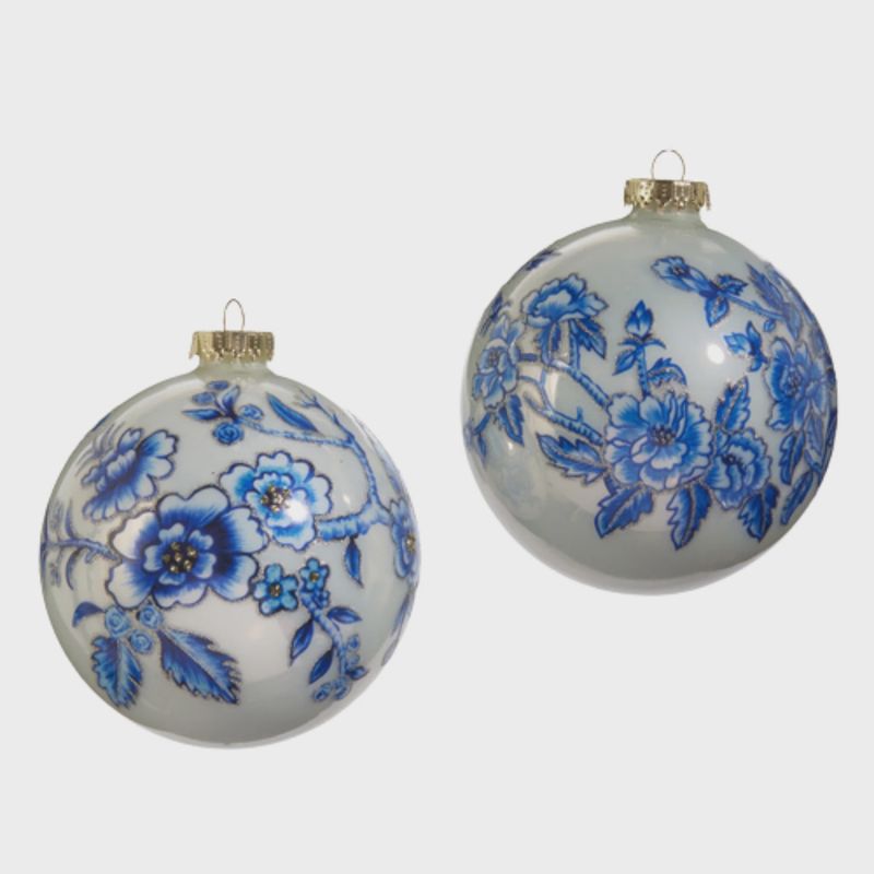 Blue Floral Ornament