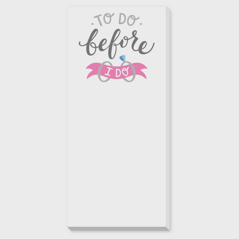 To Do Before I Do Rings Skinnie Notepads