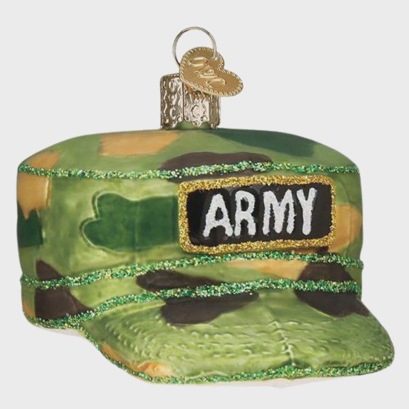 Army Cap Christmas Ornament