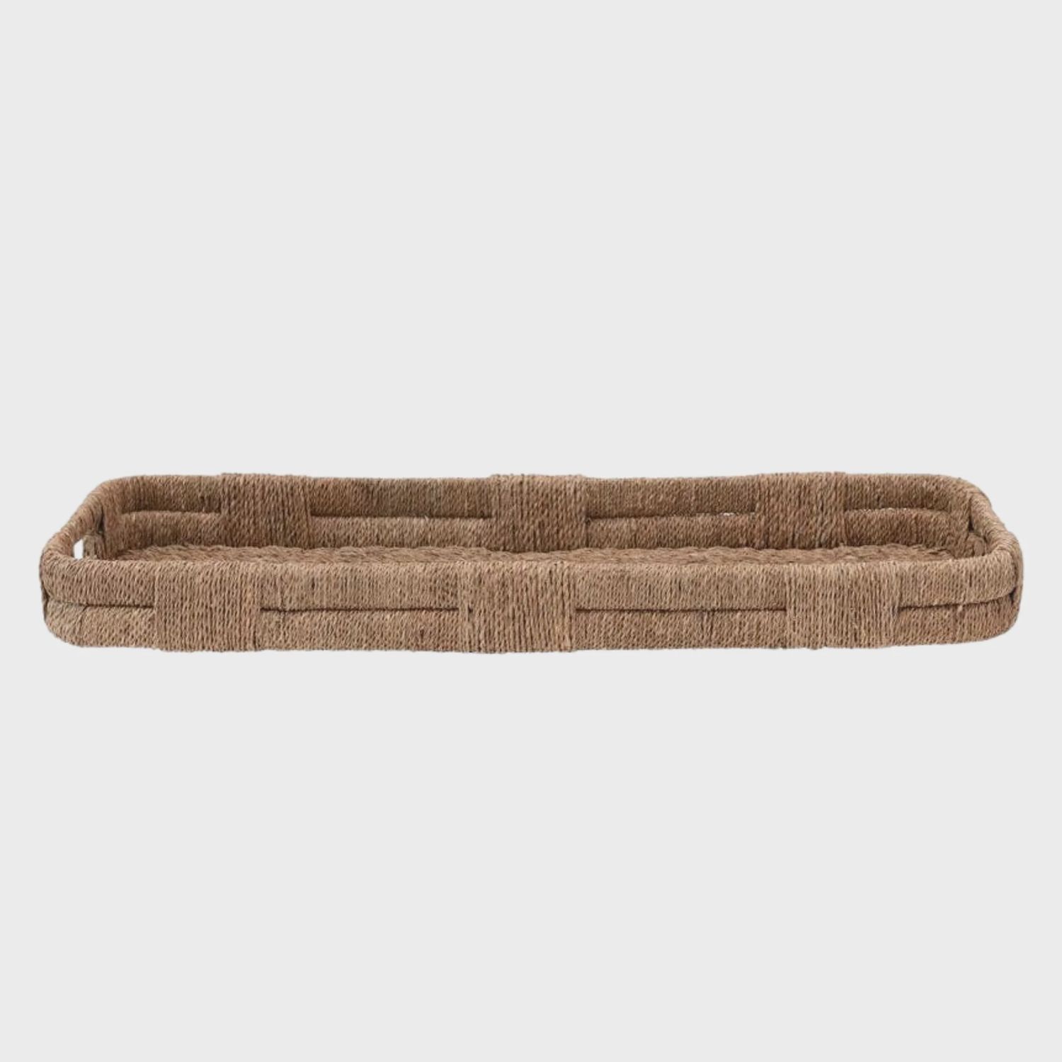 Hand-Woven Bankuan Tray with Handles
