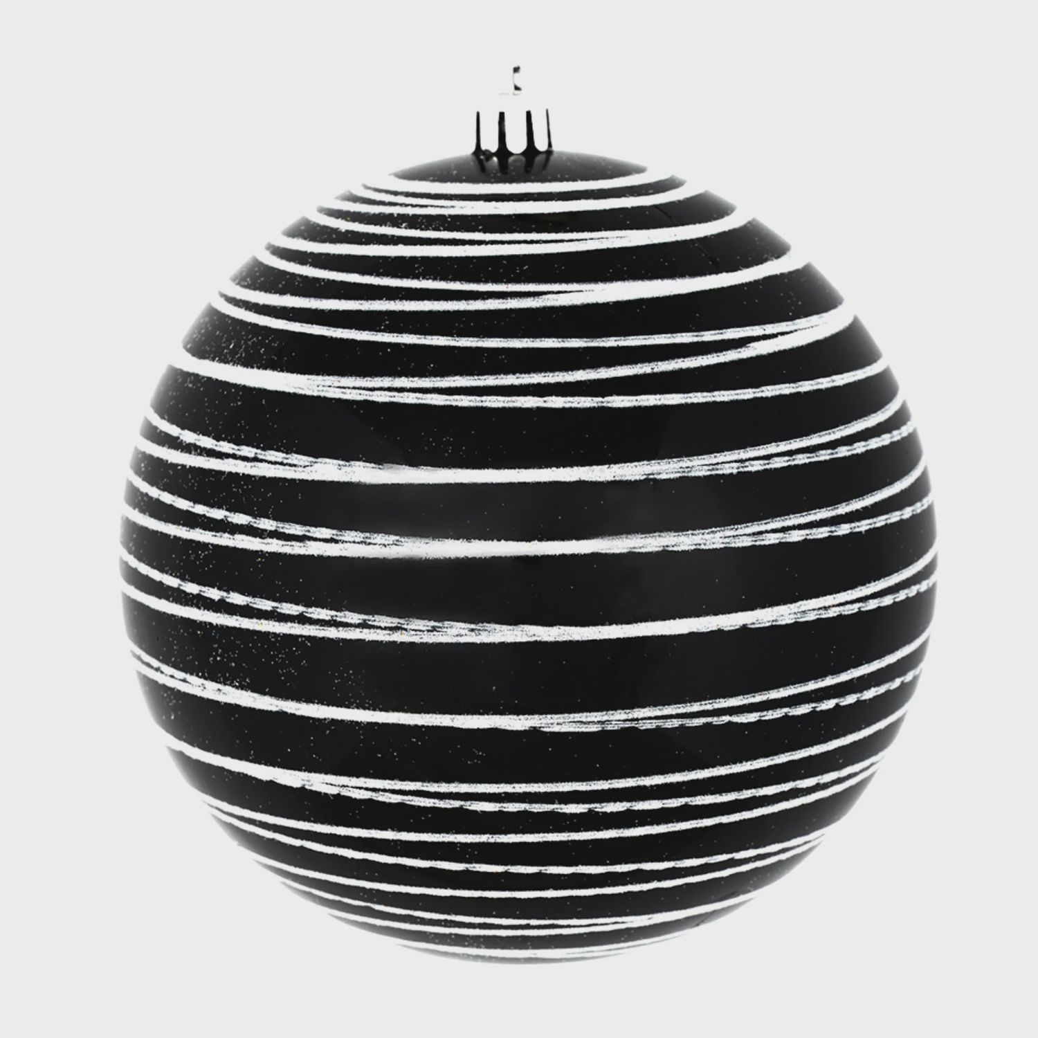 Black Candy Ball Ornament 4&quot;