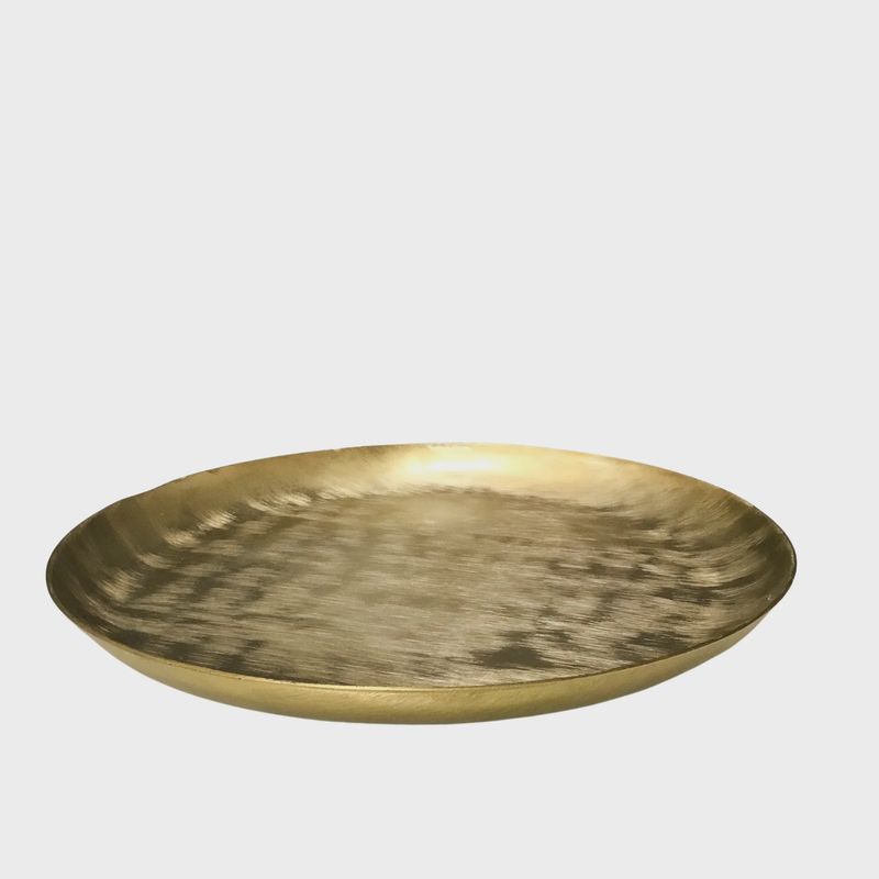 Gold Etched Round Tray | Small