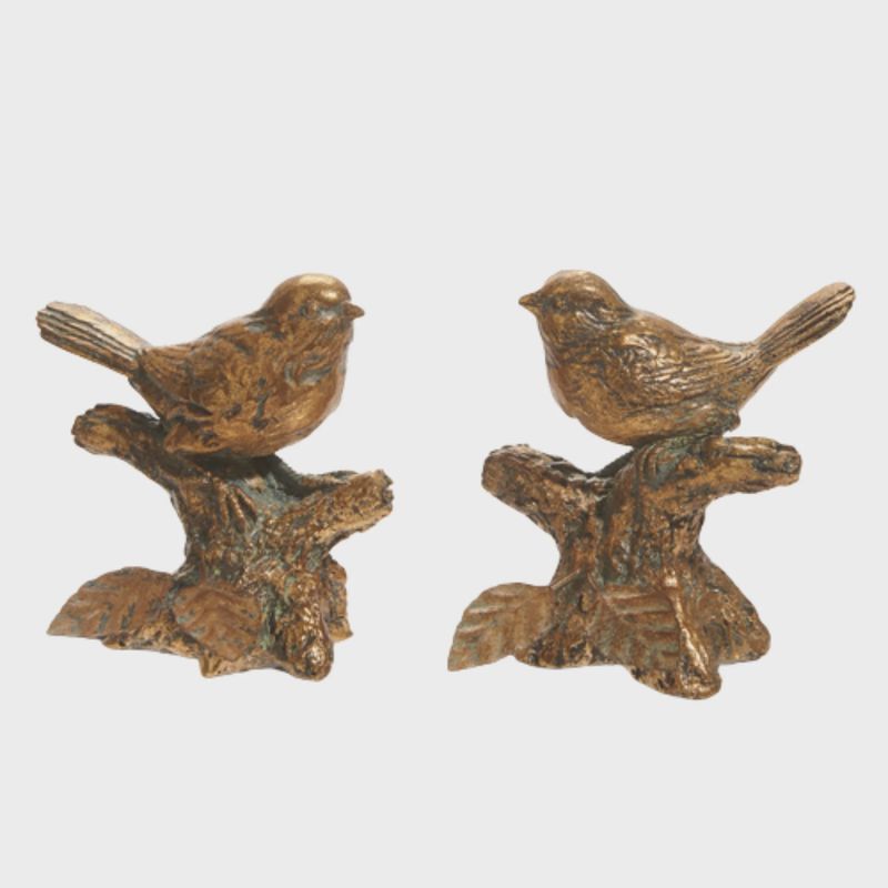 Antique Gold Bird on Branch