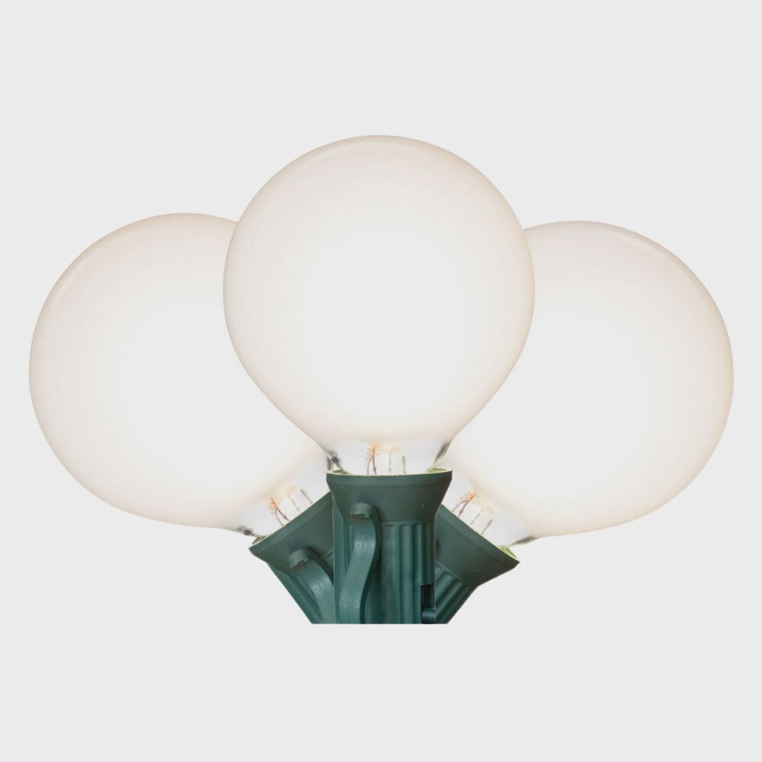 White LED Glass G50-E12 Lights