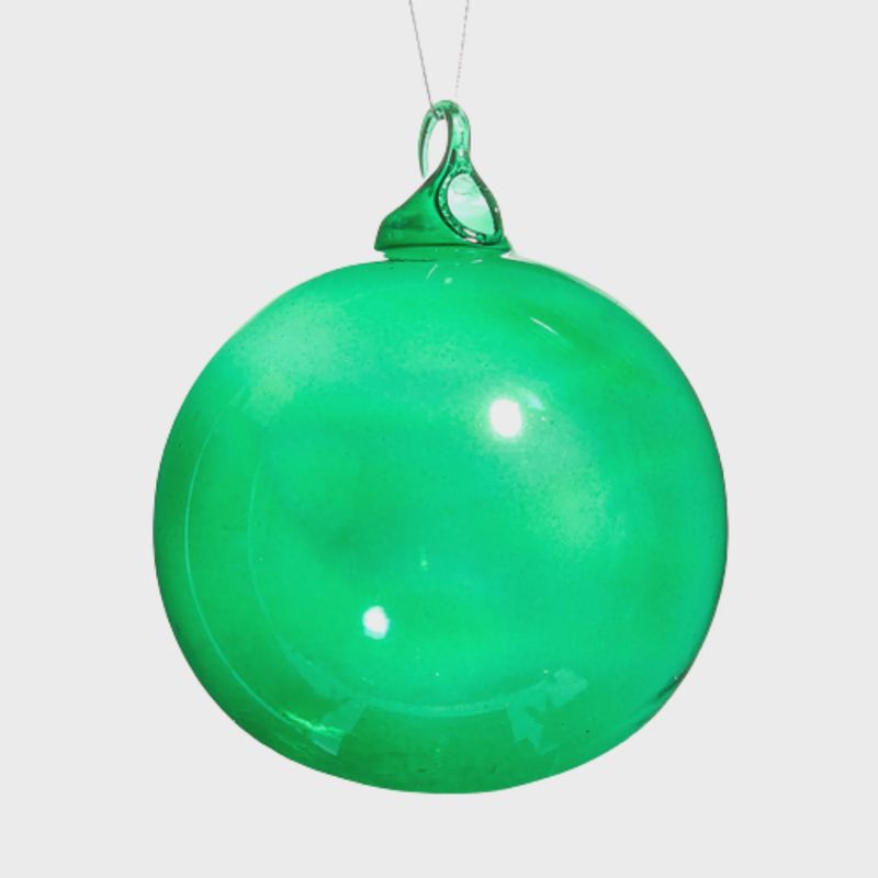 Green Blown Glass Ornament | 2 Sizes