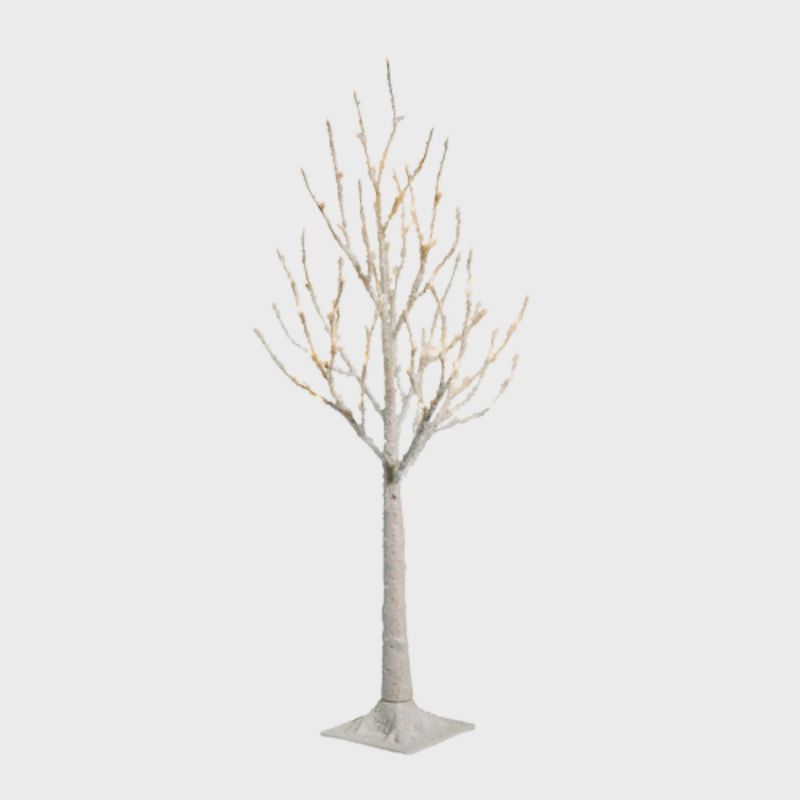 Lighted White Iced Decorative Tree | 3 Sizes