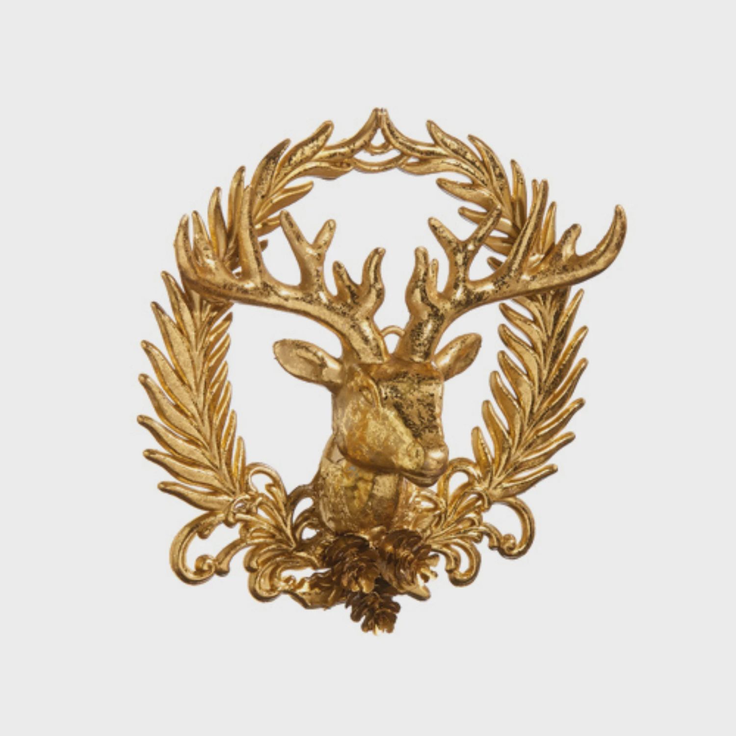 Deer With Wreath Ornament